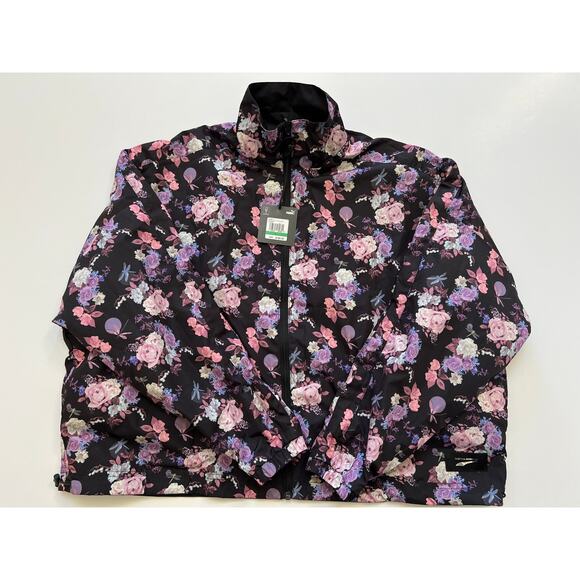 Puma Women's Tabitha Simmons Black Floral Print Reversible Jacket Size L NWT - Picture 14 of 16